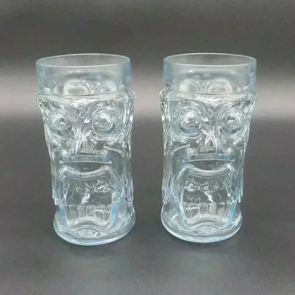 Anchor Hocking Glass Screaming Tiki Glass Drinking Glass Highball Vintage - Picture 3 of 10